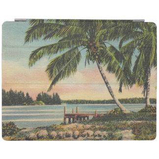 Vintage Coconut Palm Tree Tropical Breeze Sunset iPad Smart Cover