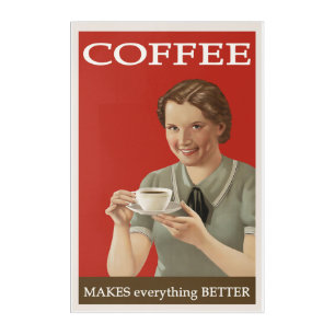 Vintage Coffee Advertisement Acrylic Print