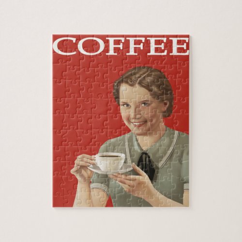 Vintage Coffee Advertisement Jigsaw Puzzle