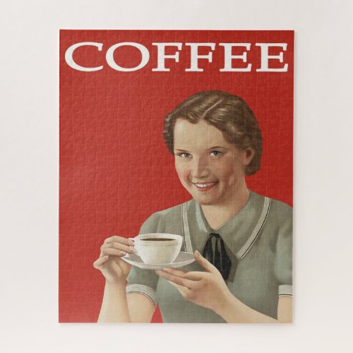 Vintage Coffee Advertisement Jigsaw Puzzle