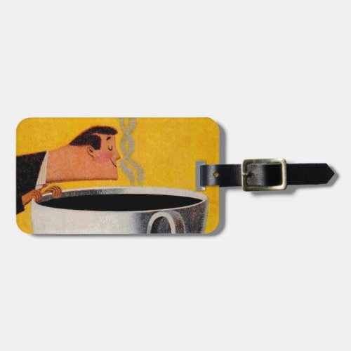 Vintage Coffee Advertisement Luggage Tag