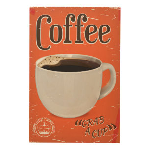 Vintage Coffee Advertisement Poster