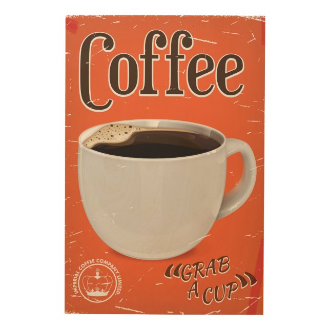 Vintage Coffee Advertisement Poster (Front)