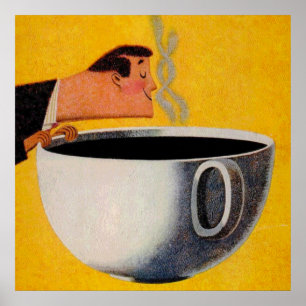 Vintage Coffee Advertisement Poster