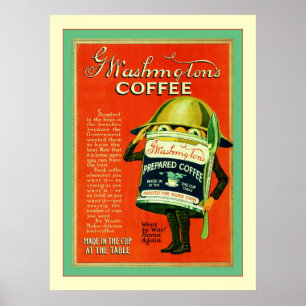 Vintage Coffee Advertisement Poster