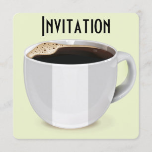 Vintage Coffee Advertisement Poster Invitation