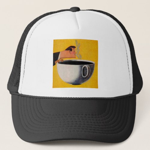 Vintage Coffee Advertisement Trucker Hat