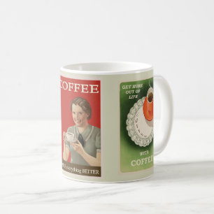 vintage coffee advertising coffee mug