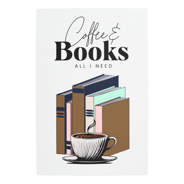 Vintage Coffee and Books | All I Need Art (Front)