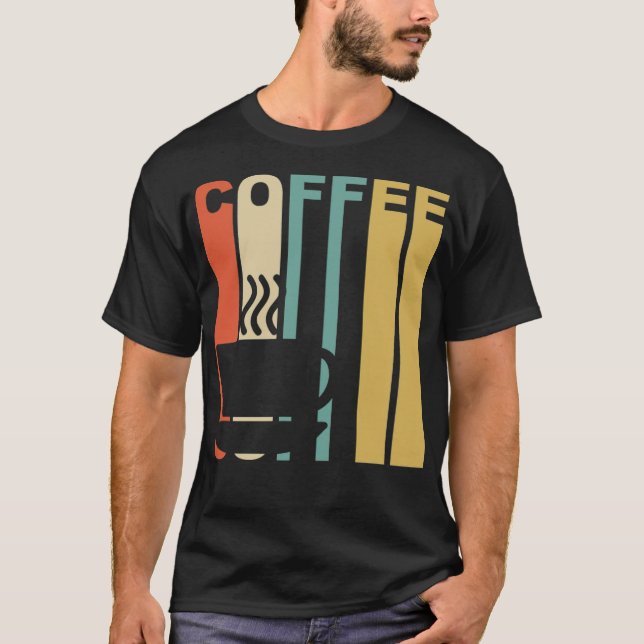 Vintage Coffee art caffeinated  T-Shirt (Front)