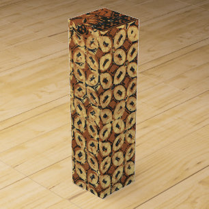 Vintage Coffee Bean Geometric Batik Pattern Wine Box