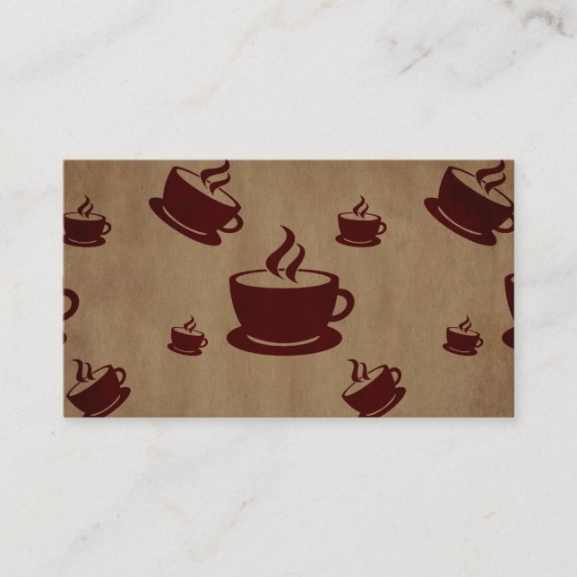 Vintage Coffee Business Card (Front)