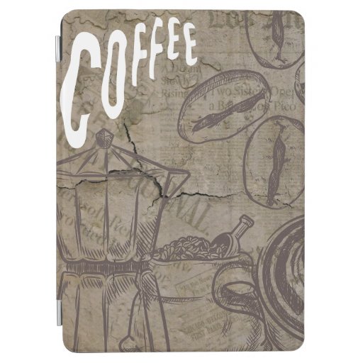 Vintage Coffee Collage iPad Case