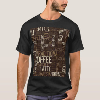 Vintage Coffee Experience Seamless Pattern T-Shirt