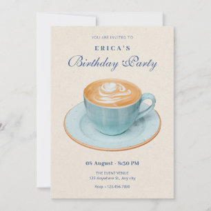 Vintage coffee invitation