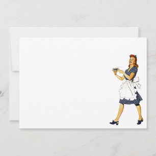 Vintage Coffee Klatch klatsch Blank Invitation