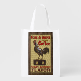 Vintage Coffee Label, Mehrle brand, grocery bag