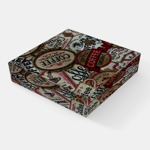 Vintage Coffee Labels Paperweight