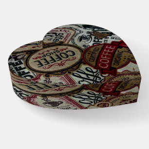 Vintage Coffee Labels Paperweight