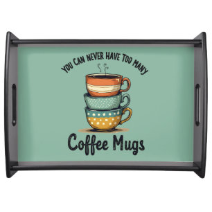 Vintage Coffee Lover Rustic Café Aesthetic Serving Tray