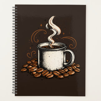 Vintage Coffee Mug Notebook | Cozy Coffee Lover Jo