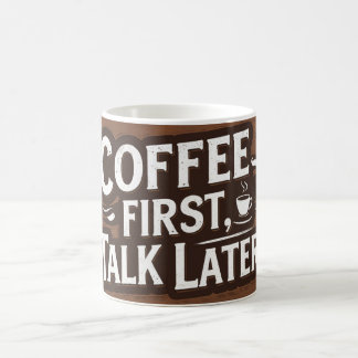 Vintage Coffee Mug | Retro Typography Coffee Lover