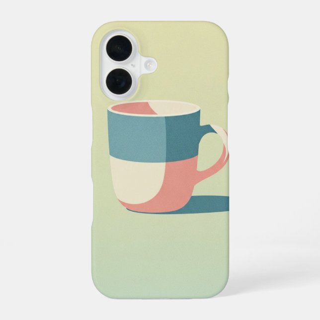 Vintage Coffee Mug Shape iPhone Case (Back)