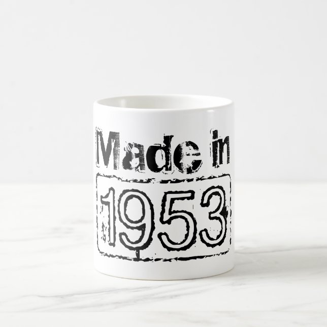 Vintage coffee mug with custom birth year | 1953 (Center)