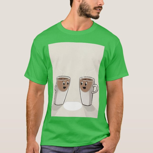 Vintage Coffee Mugs retro T-Shirt (Front)