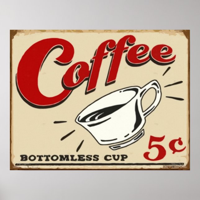 Vintage Coffee Poster (Front)