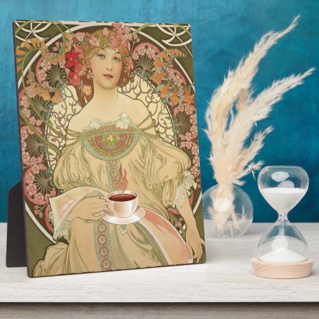 Vintage Coffee Poster Plaque (Side)