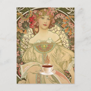 Vintage Coffee Poster Postcard