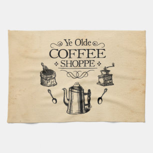 Vintage Coffee Shop Towel