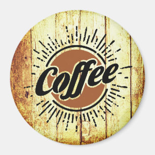 Vintage coffee sign magnet