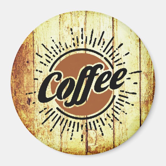 Vintage coffee sign magnet (Front)