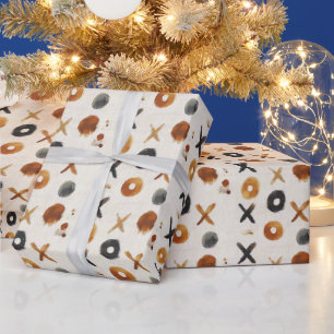 Vintage Coffee Stained XOXO Wrapping Paper
