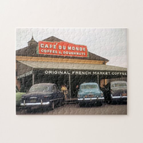 Vintage Coffee Stand New Orleans Jigsaw Puzzle