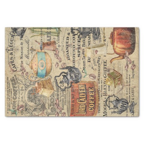 Vintage Coffee Tissue Paper