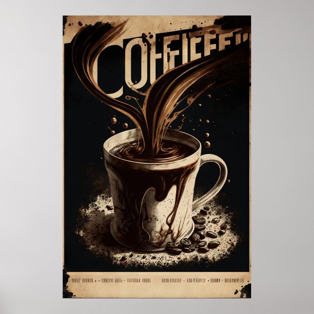 Vintage Coffee Wall Art  (Front)