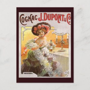 Vintage Cognac Advertisement Postcard