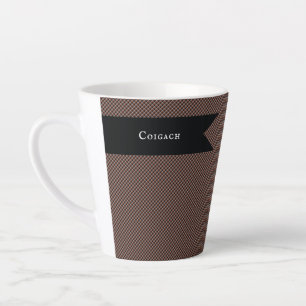 Vintage Coigach Tweed Gun Club Check Latte Mug