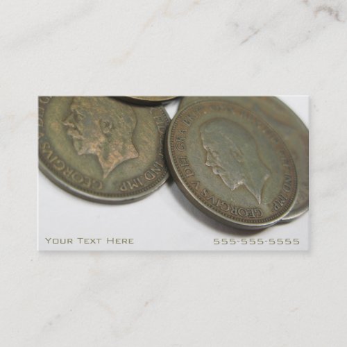 Vintage Coins Business Card