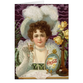 Vintage cola greeting card