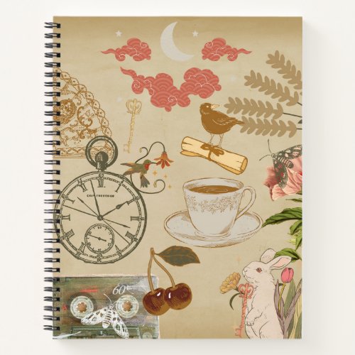 Vintage Collage Art Notebook