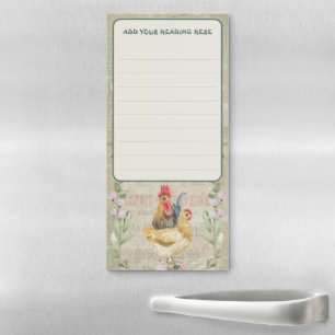 Vintage collage custom magnetic notepad