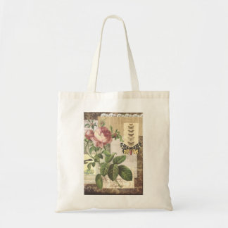 Vintage Collage in brown Magazine Tote Bag