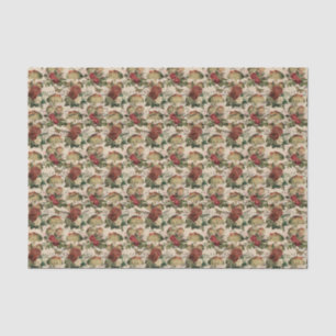 Vintage Collage Mushroom Tissue Paper