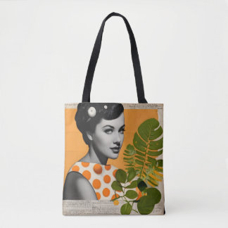 Vintage collage Tote Bag