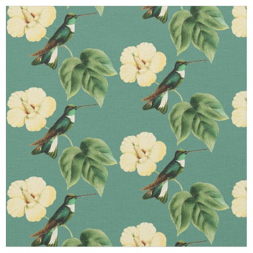 Vintage Collared Inca Hummingbird Fabric