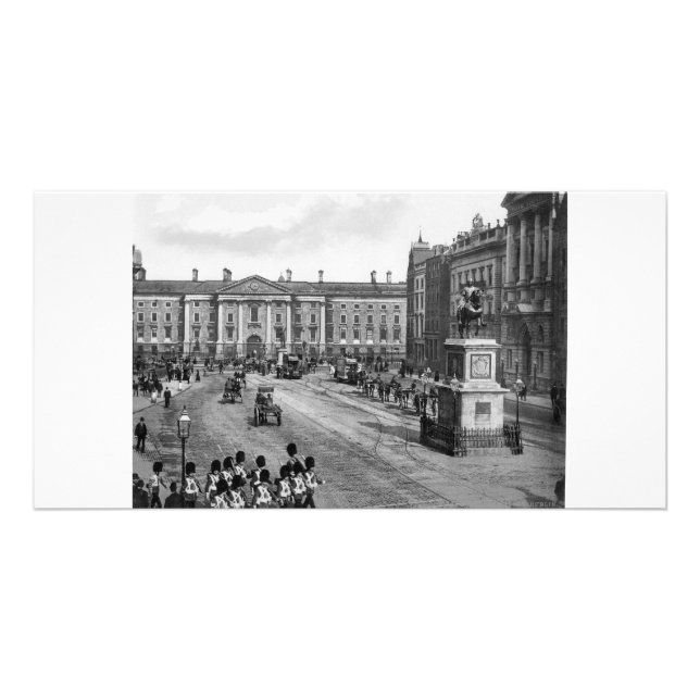 Vintage College Green, Trinity College, Dublin Card (Front)